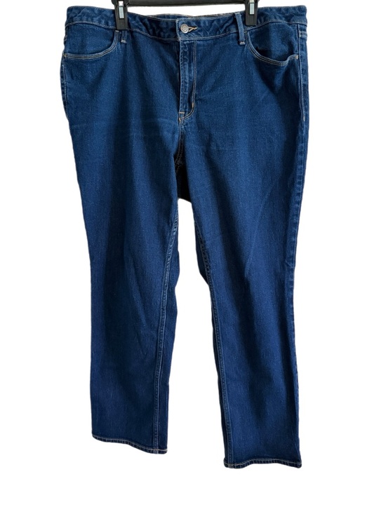 Old Navy Denim - Old Navy Women’s High Rise Wow Straight Dark Wash Blue Jeans Size 20